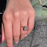 Oval Cut Moissanite Solitaire Ring Solid Gold Engagement, Bridal & Anniversary Ring Mapple Gems